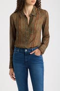 PAIGE Desano Paisley Button-Up Shirt