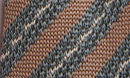 Paisley & Gray Stanley Stripe Knit Tie In Green