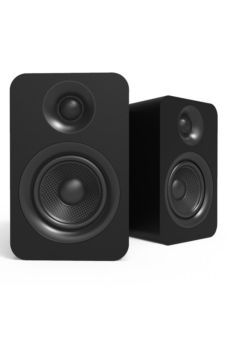 Kanto YUP4 Passive Bookshelf Speakers with 1" Silk Dome Tweeter & 4" Kevlar Woofer - Pair, Main, color, Black
