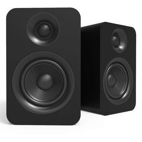 YUP4 Passive Bookshelf Speakers with 1" Silk Dome Tweeter & 4" Kevlar Woofer - Pair