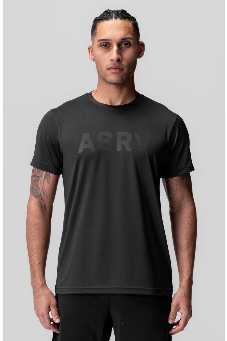 AeroSilver Essential Tee, Main, color, Black/ASRV