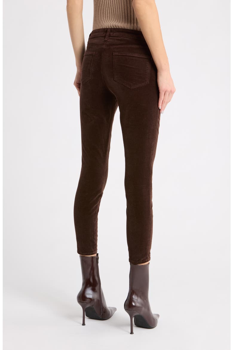 Margot Velvet Crop Skinny Jeans, Alternate, color, COFB