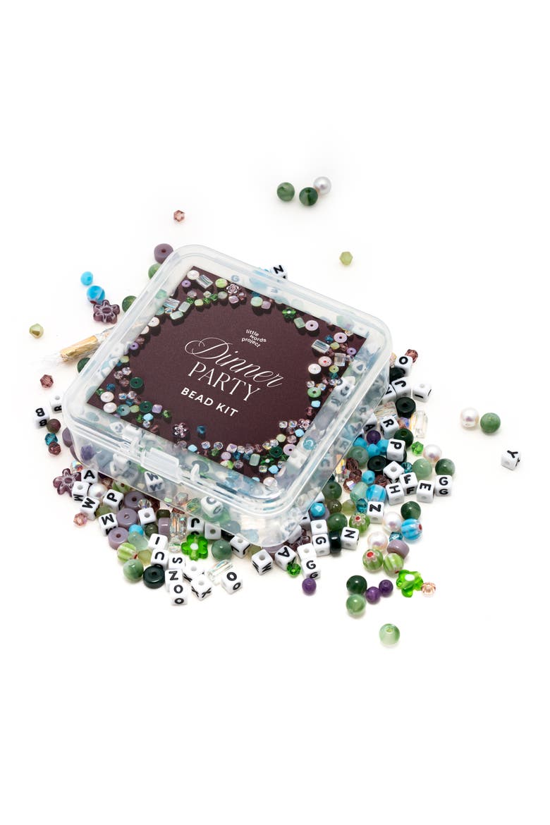 Dinner Party Bead Kit, Main, color, WHITE