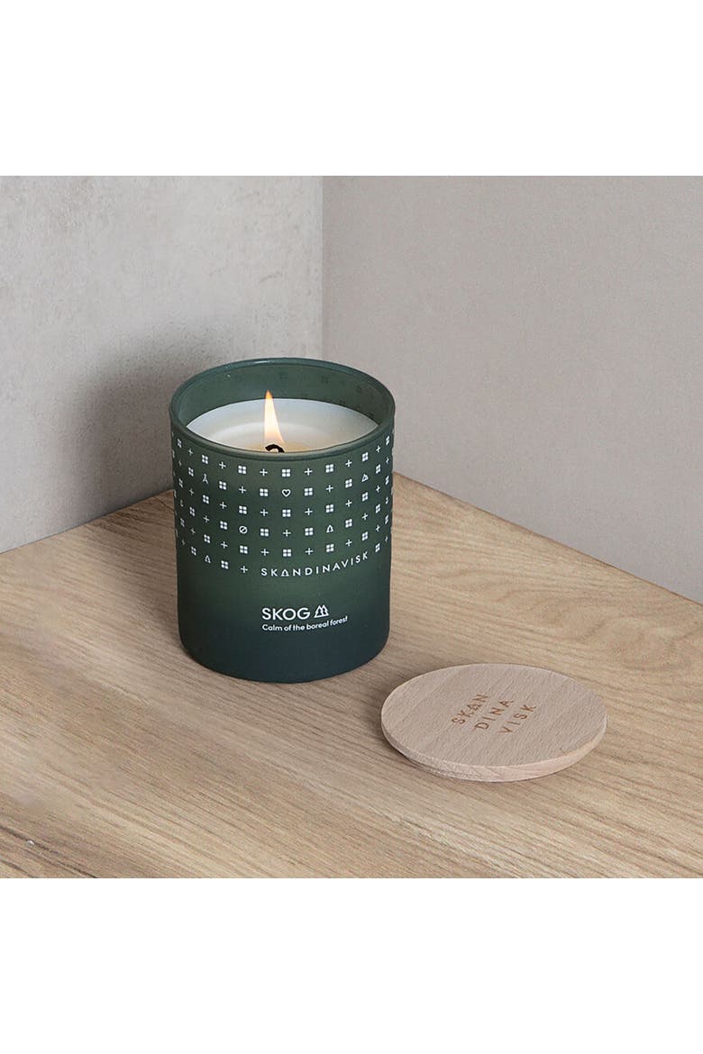 SKOG Scented Candle 200g, Alternate, color, Green