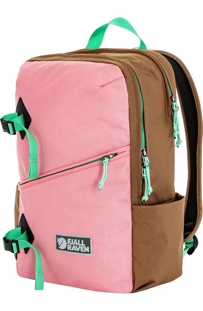 Fjällräven Vardag 17-Liter Backpack, Alternate, color, Poppy Pink-Khaki Dust