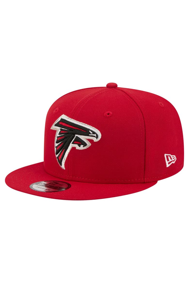 Men's New Era  Red Atlanta Falcons 9FIFTY Snapback Hat, Main, color, Red