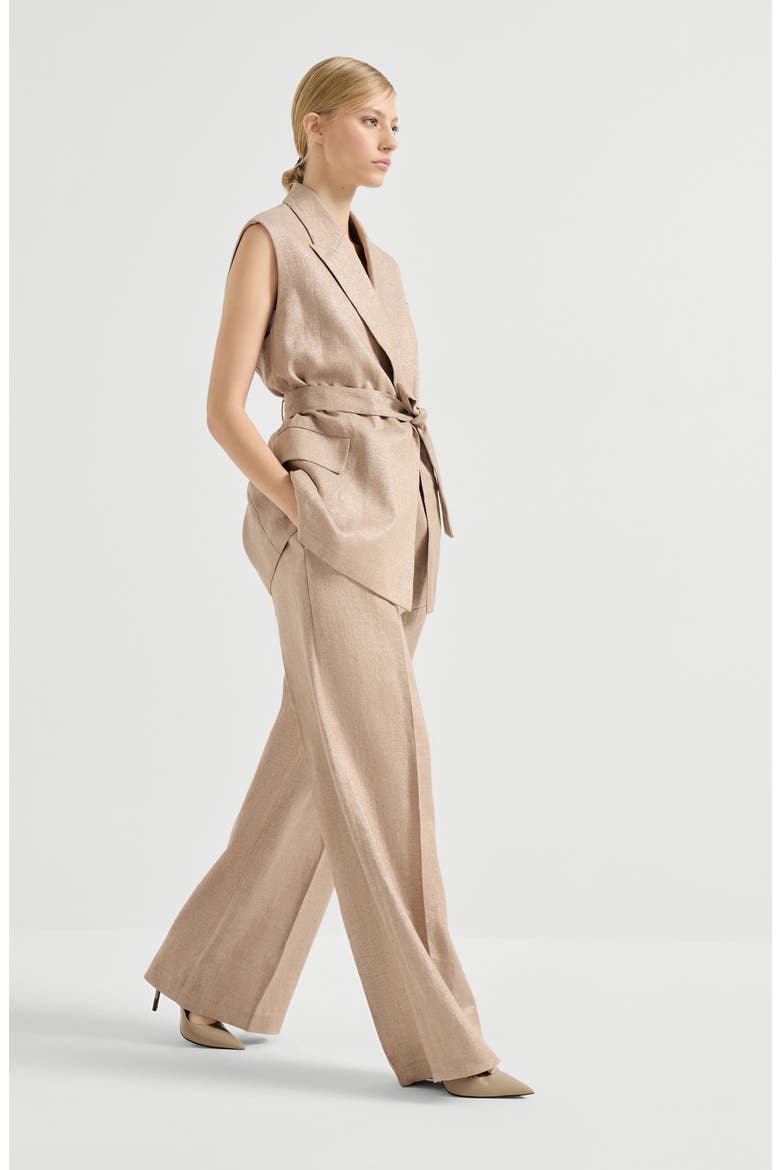 Loose Pleated trousers, Alternate, color, Antique Pink