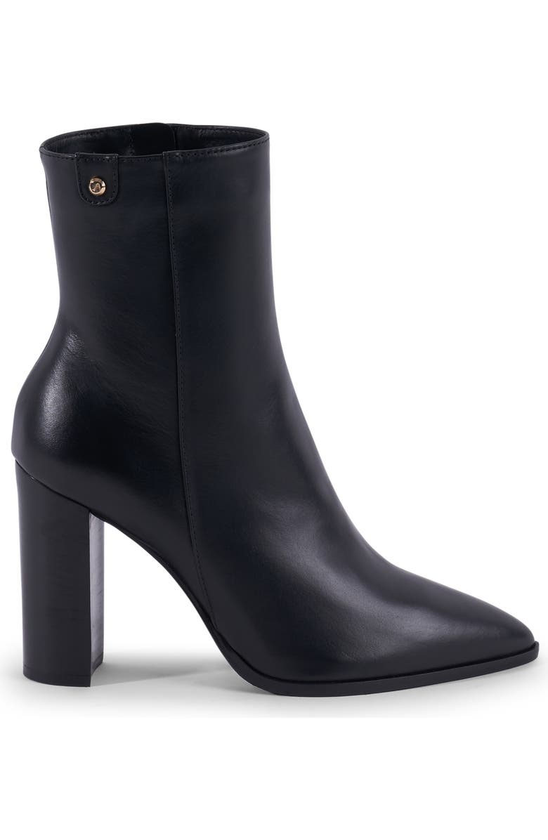 Stinaa.J Lily Orthopedic Pointed Toe Booties, Main, color, Black Leather