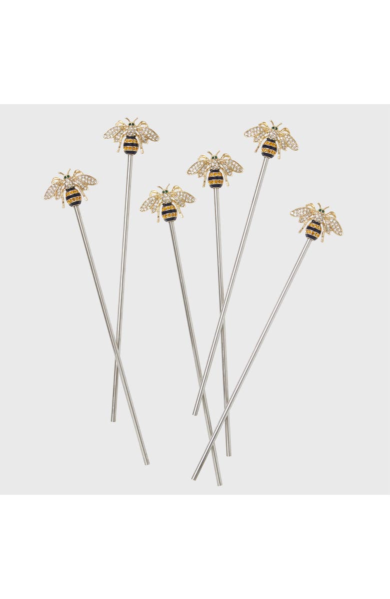 Joanna Buchanan Swizzle sticks, Alternate, color, Gold