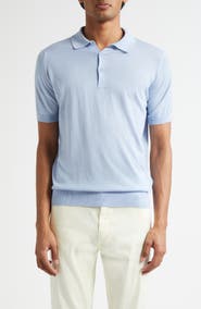 John Smedley Elias Sea Island Cotton & Cashmere Polo Sweater (Nordstrom Exclusive)