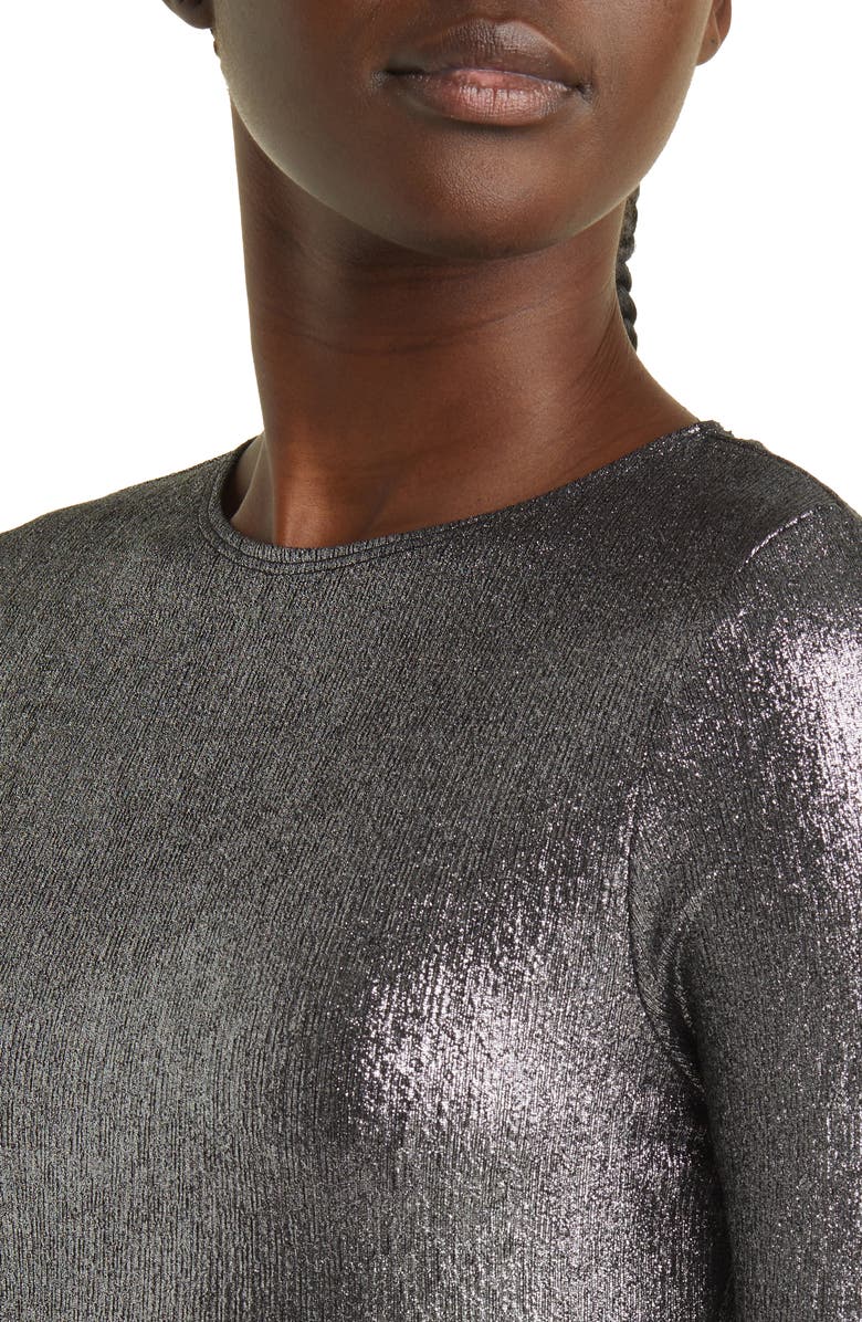 Topshop Cut & Sew Long Sleeve Midi Dress, Alternate, color,