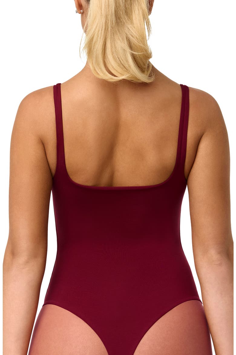 Scoop Neck Tank Bodysuit, Alternate, color, SANGRIA
