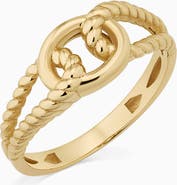 Oradina 14K Yellow Gold Marina Ring