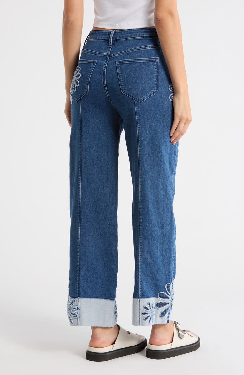 Driftwood Betty High Waist Knit Jeans, Alternate, color, Dark Wash