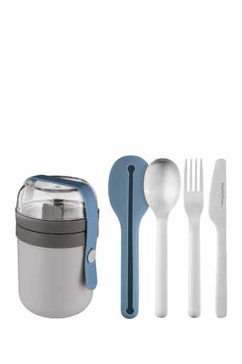 BergHOFF Leo To-Go Set: Dual Lunch Box & Flatware Set