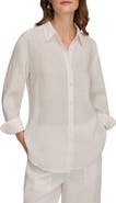 Donna Karan New York Linen Button-Up Shirt