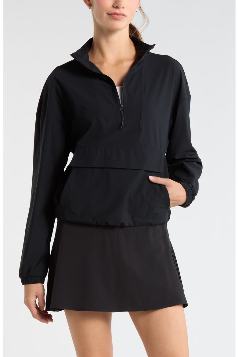 Transit Pullover Jacket, Main, color, BLACK