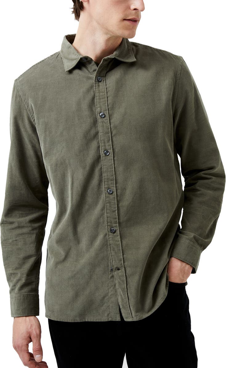 French Connection Baby Corduroy Button-Up Shirt, Alternate, color,