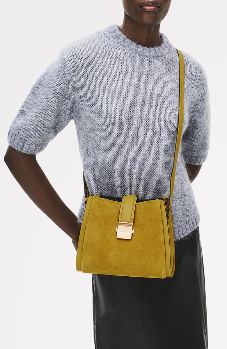 Radley Sloane Mews Suede Crossbody Bag, Alternate, color,