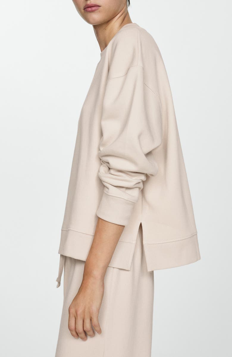 MANGO Cotton Blend Sweatshirt, Alternate, color, 