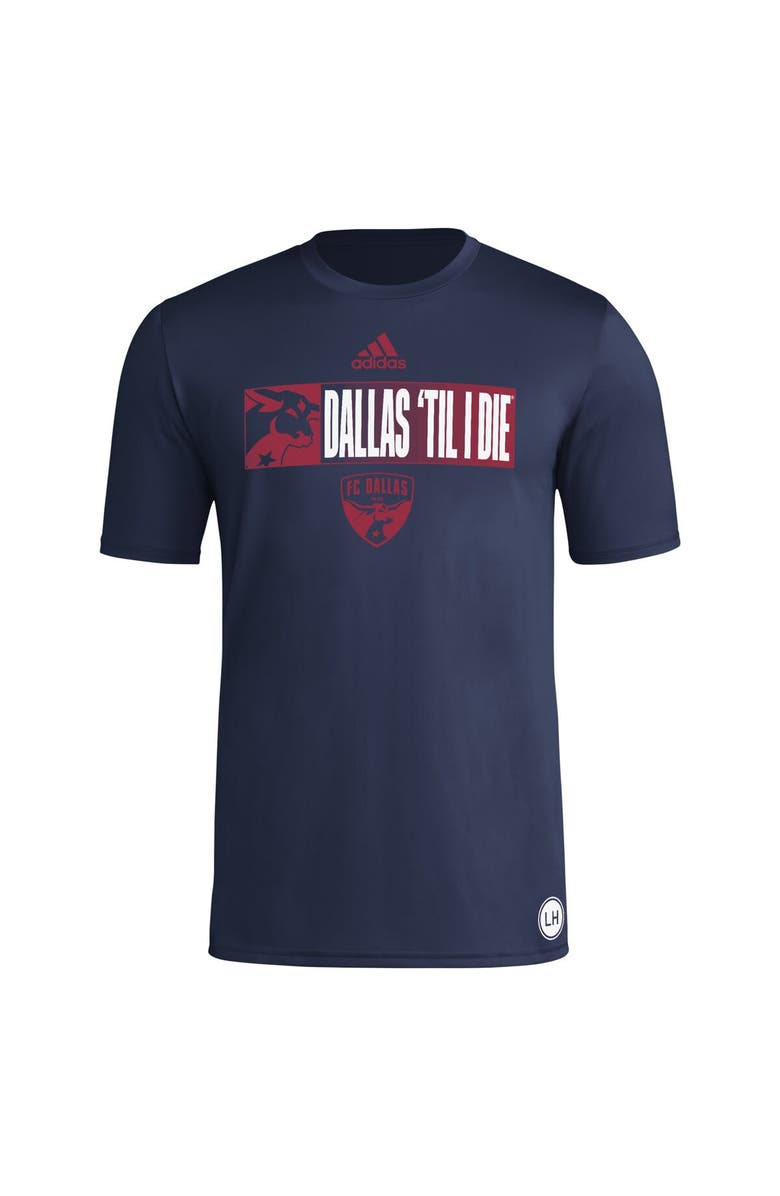 adidas Men's adidas Navy FC Dallas 2024 Jersey Hook AEROREADY T-Shirt, Alternate, color, Navy