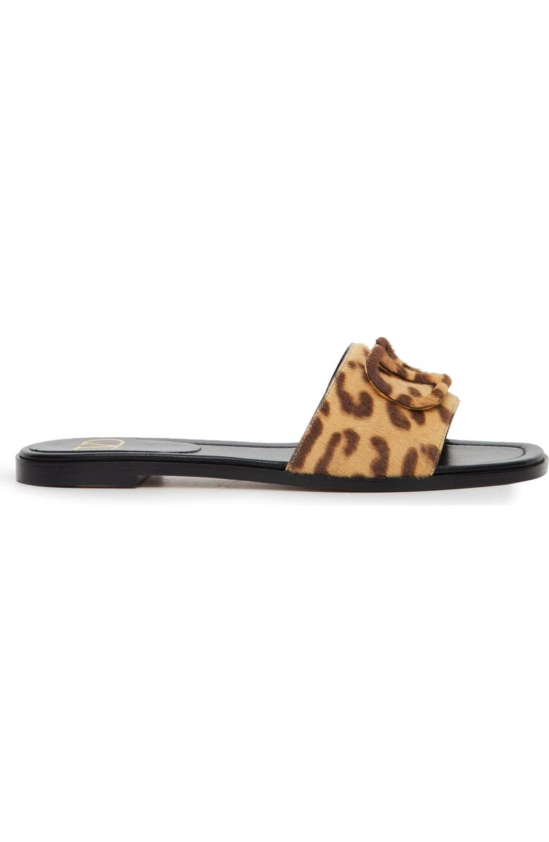 Valentino Garavani VLOGO Genuine Calf Hair Slide Sandal, Main, color,
