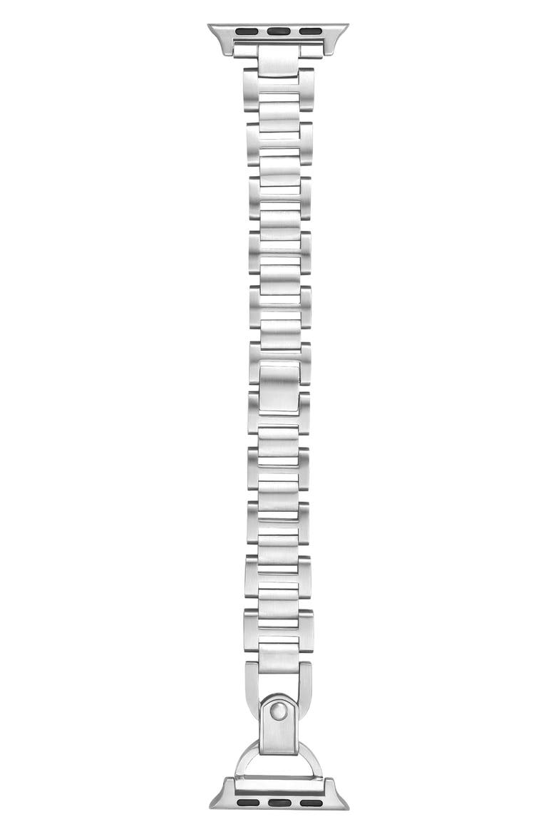 Avery Stainless Steel Apple Watch® Watchband, Main, color, SILVER