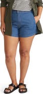 Universal Standard Capri Cotton Chambray Shorts