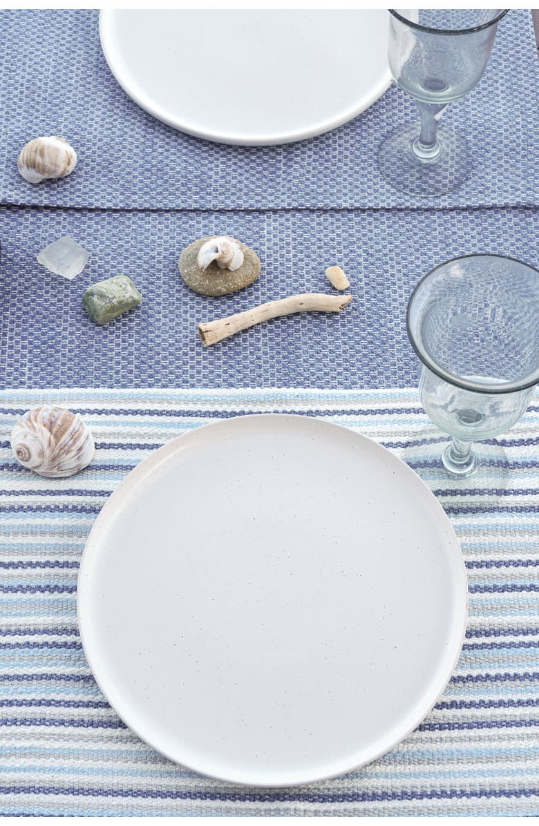 Anaya Yacht Stripe Indoor Outdoor Placemat, Alternate, color, 