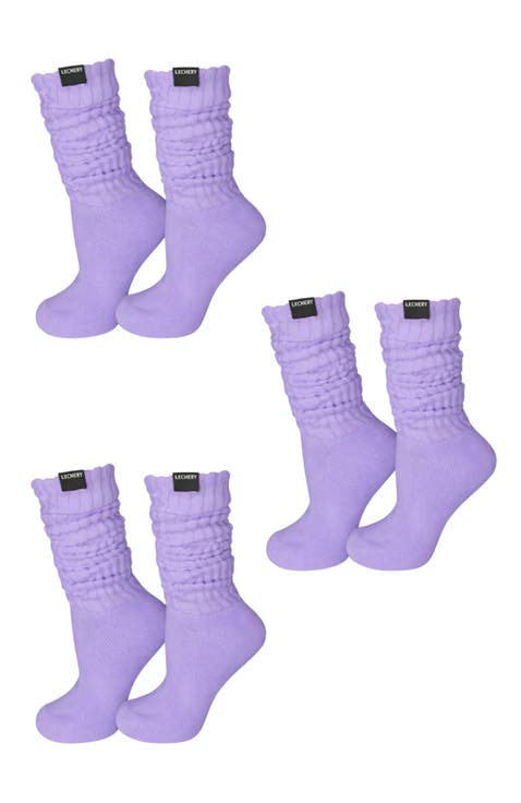 7-Pack Fashion Retro Scrunch Socks