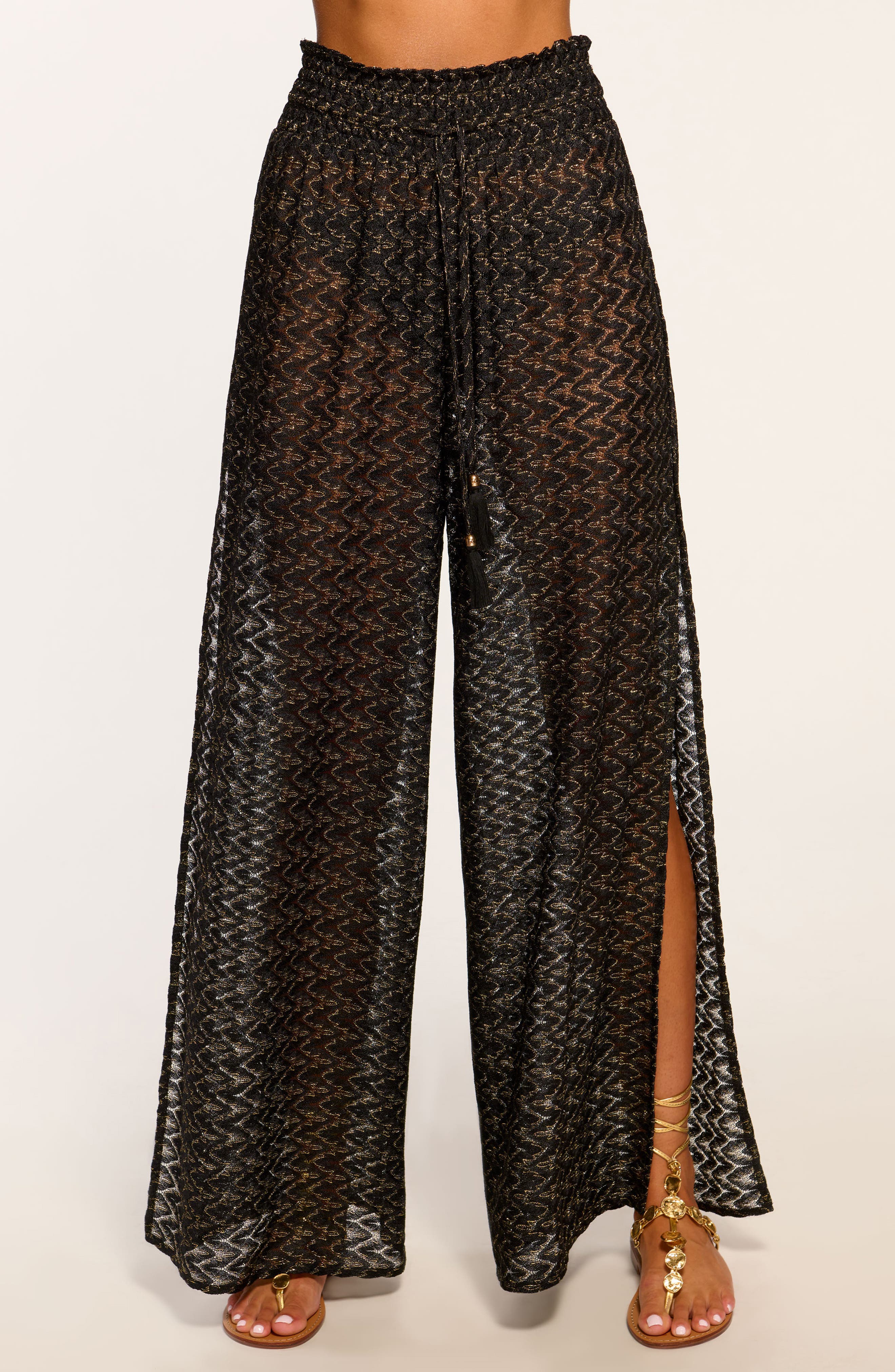 selected BLACK/GOLD ZIG ZAG