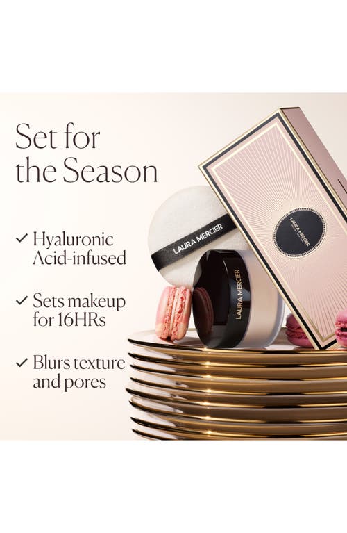 Laura Mercier Indulgent Icons Ultra-blur Translucent Loose Setting Powder & Velour Puff Duo Gift Set In Transparent