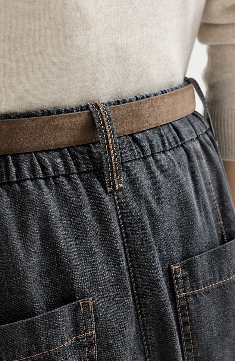 Brunello Cucinelli Five-pocket trousers, Alternate, color, Dark Grey