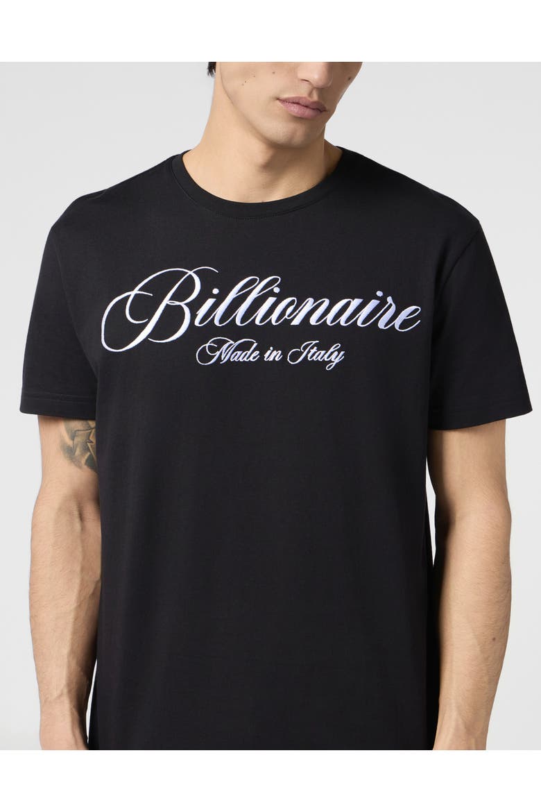 Round Neck T-Shirt Signature Men, Alternate, color, black