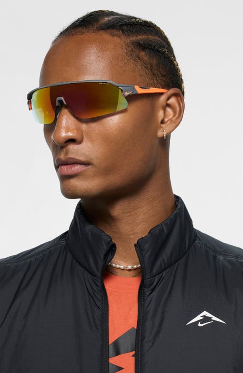 Nike Flyfree 72mm Shield Sunglasses In Gray