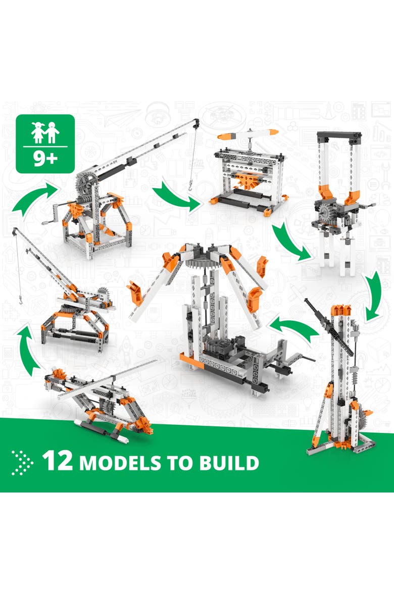 Mechanics, Gears And Worm Drives, Building Set, Alternate, color, Multicolored