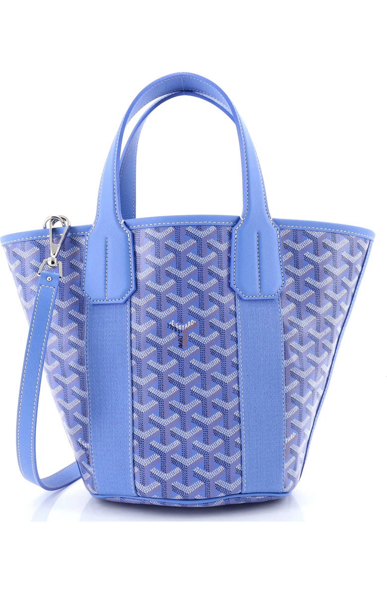 Pre-Owned Goyard Belharra Tote Coated Canvas PM, Main, color, Blue
