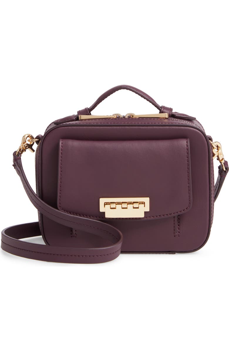ZAC Zac Posen Earthette Small Box Leather Crossbody Bag, Main, color,