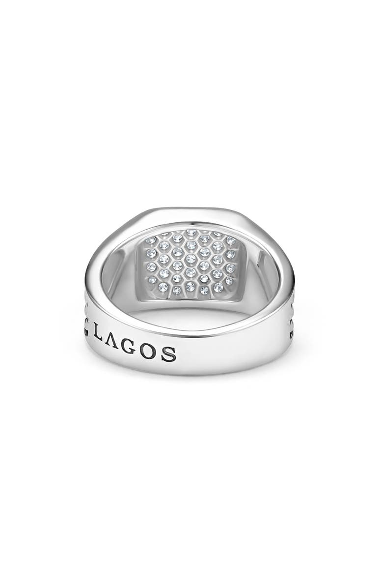 LAGOS Men's Anthem Diamond Ring, Alternate, color, Silver