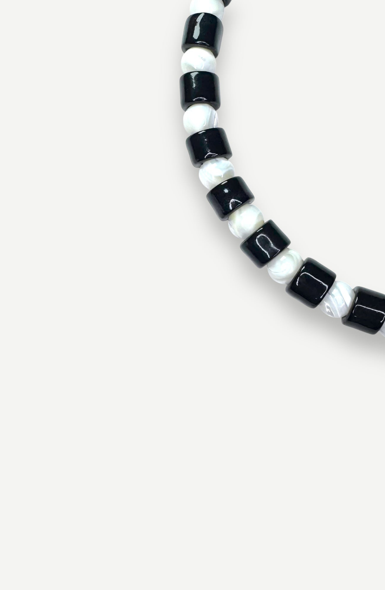 Her New Tribe Bead One Sundry Necklace, Alternate, color, Tap & Mother Of Pearl