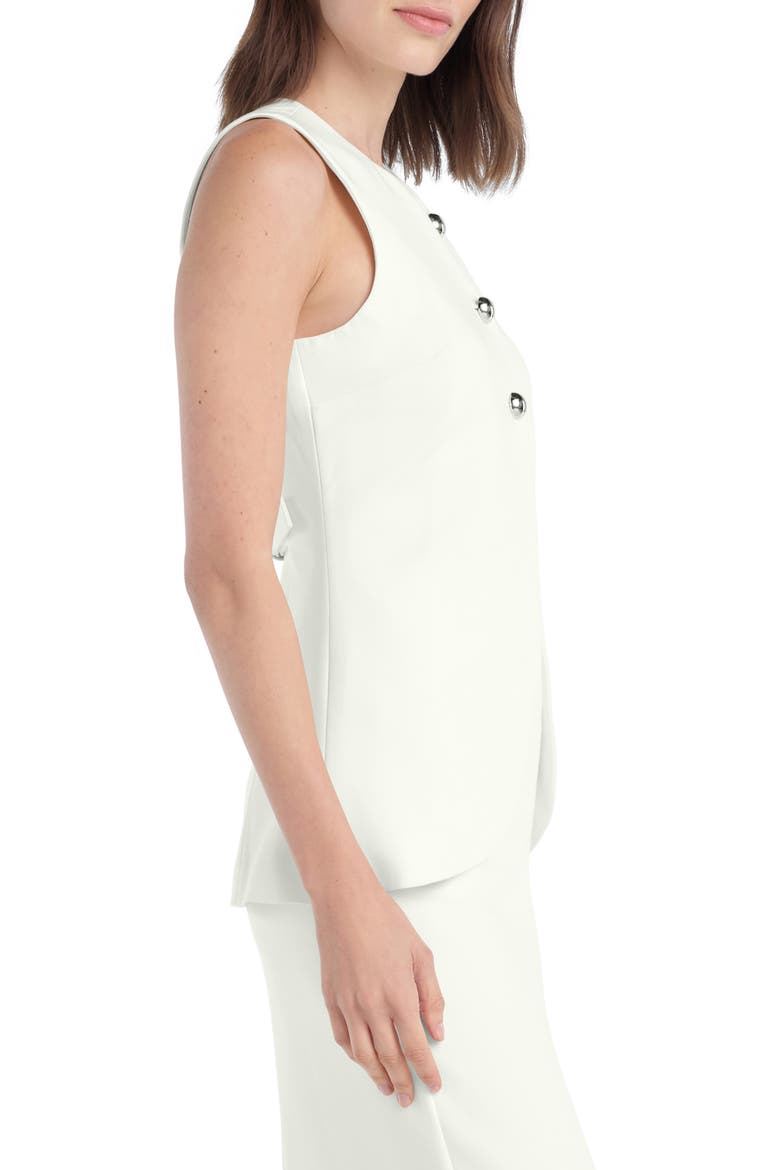 The Rachel Asymmetric Vest, Alternate, color, PEARL