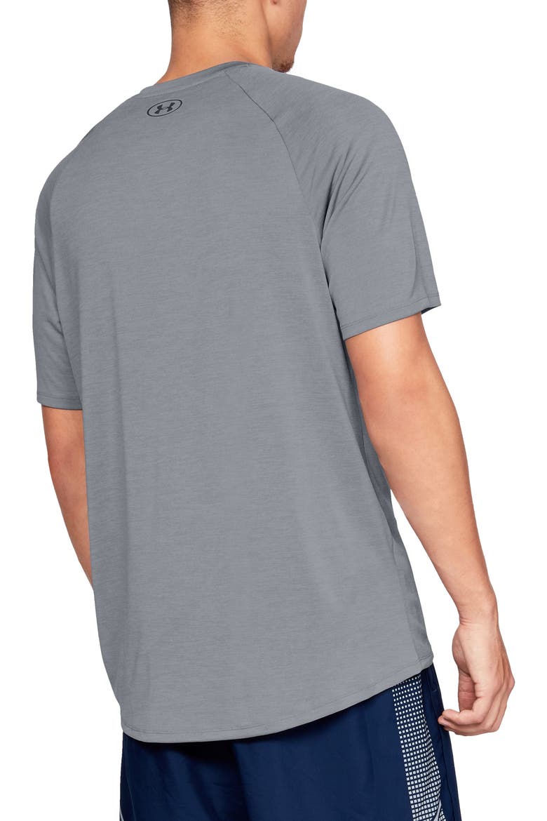 Loose Fit Tech Tee, Alternate, color, STEEL/ BLACK