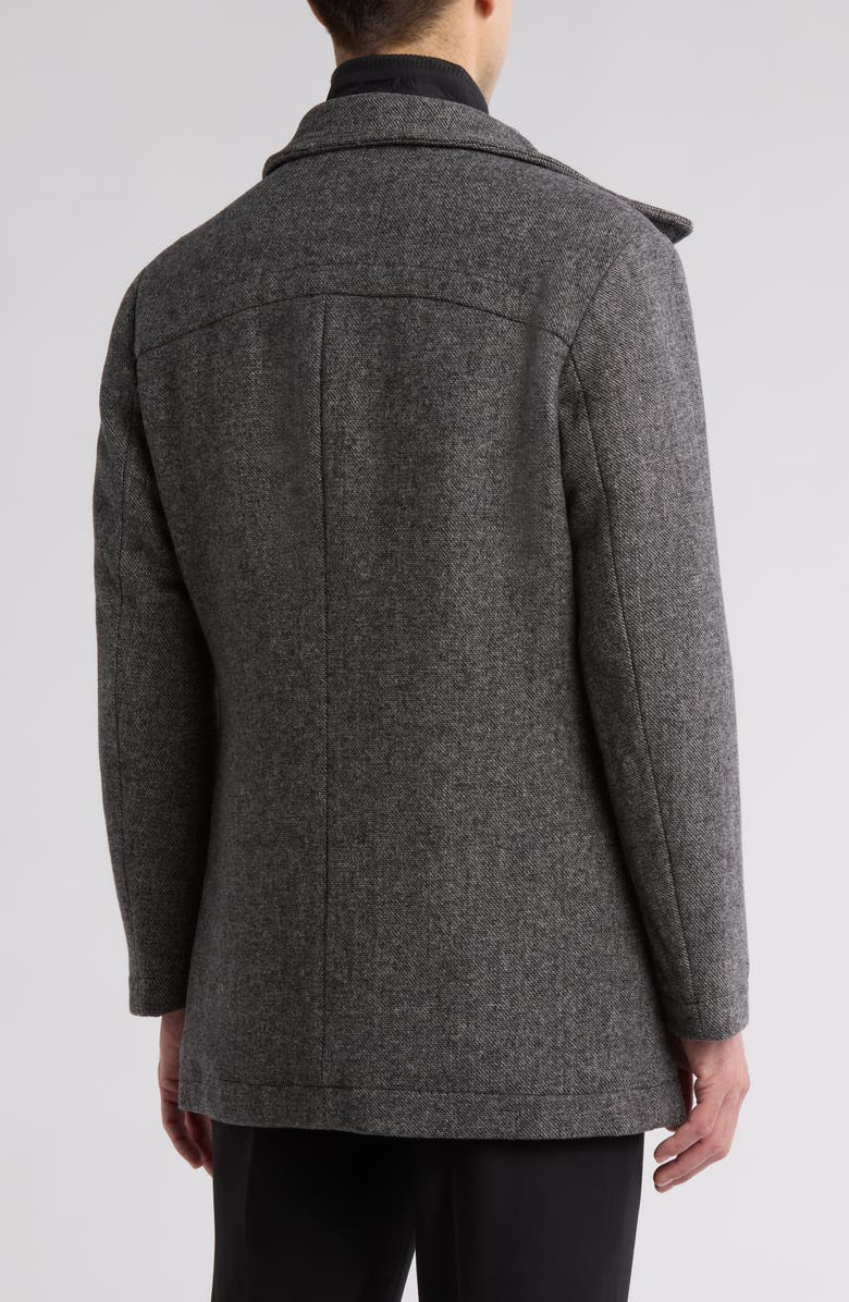 English Laundry Wool Blend Coat with Quilted Bib, Alternate, color, Grey