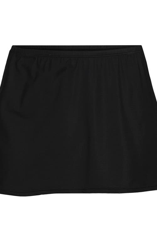 Shop Lands' End Plus Size Slender Suit Swim Skirt In Black