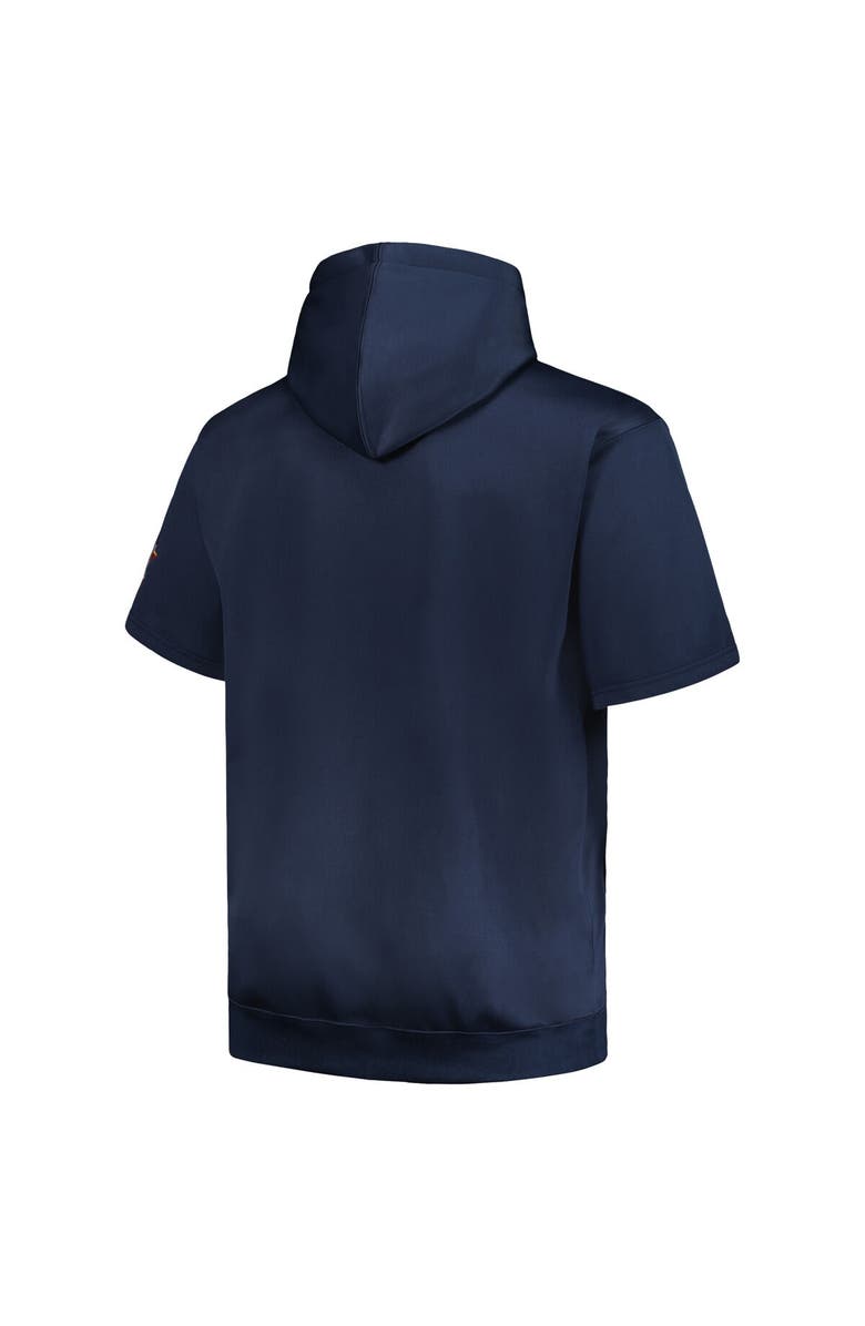 PROFILE Men's Profile Navy Houston Astros Big & Tall Contrast Short Sleeve Pullover Hoodie, Alternate, color, Navy