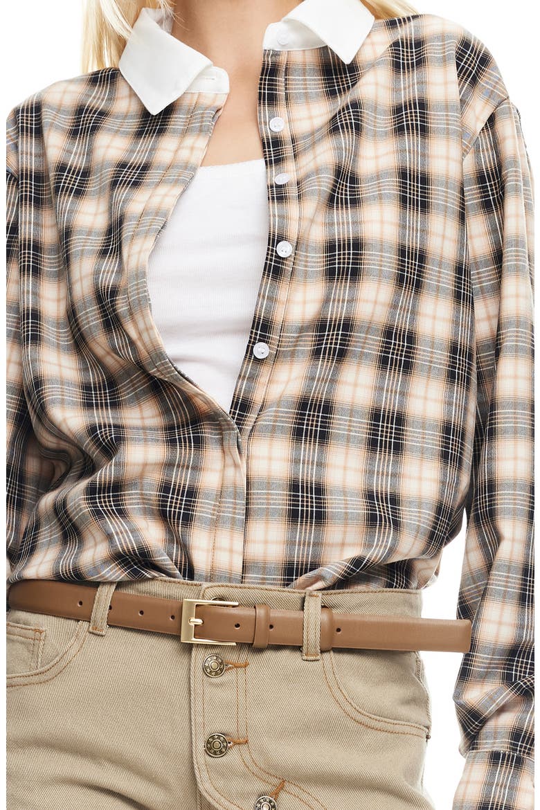 Vacanza Plaid Shirt, Alternate, color, COOL CHOCOLATE PLAID