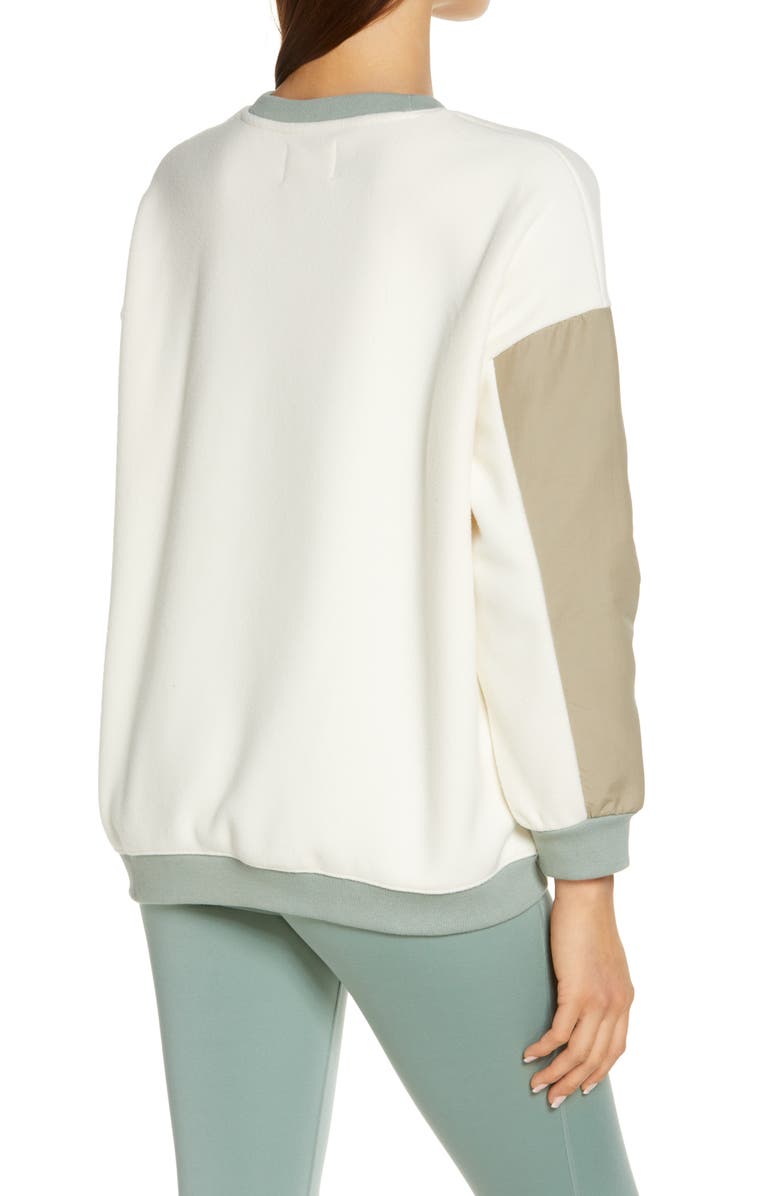 MWL Madewell MWL Betterfleece Colorblock Crewneck Sweatshirt, Alternate, color, 