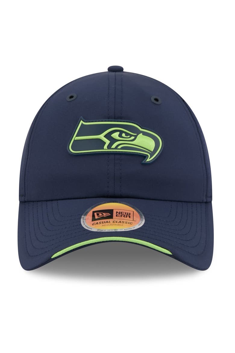 Men's New Era College Navy Seattle Seahawks 2026 Sideline Casual Classic Adjustable Hat, Alternate, color, College Navy