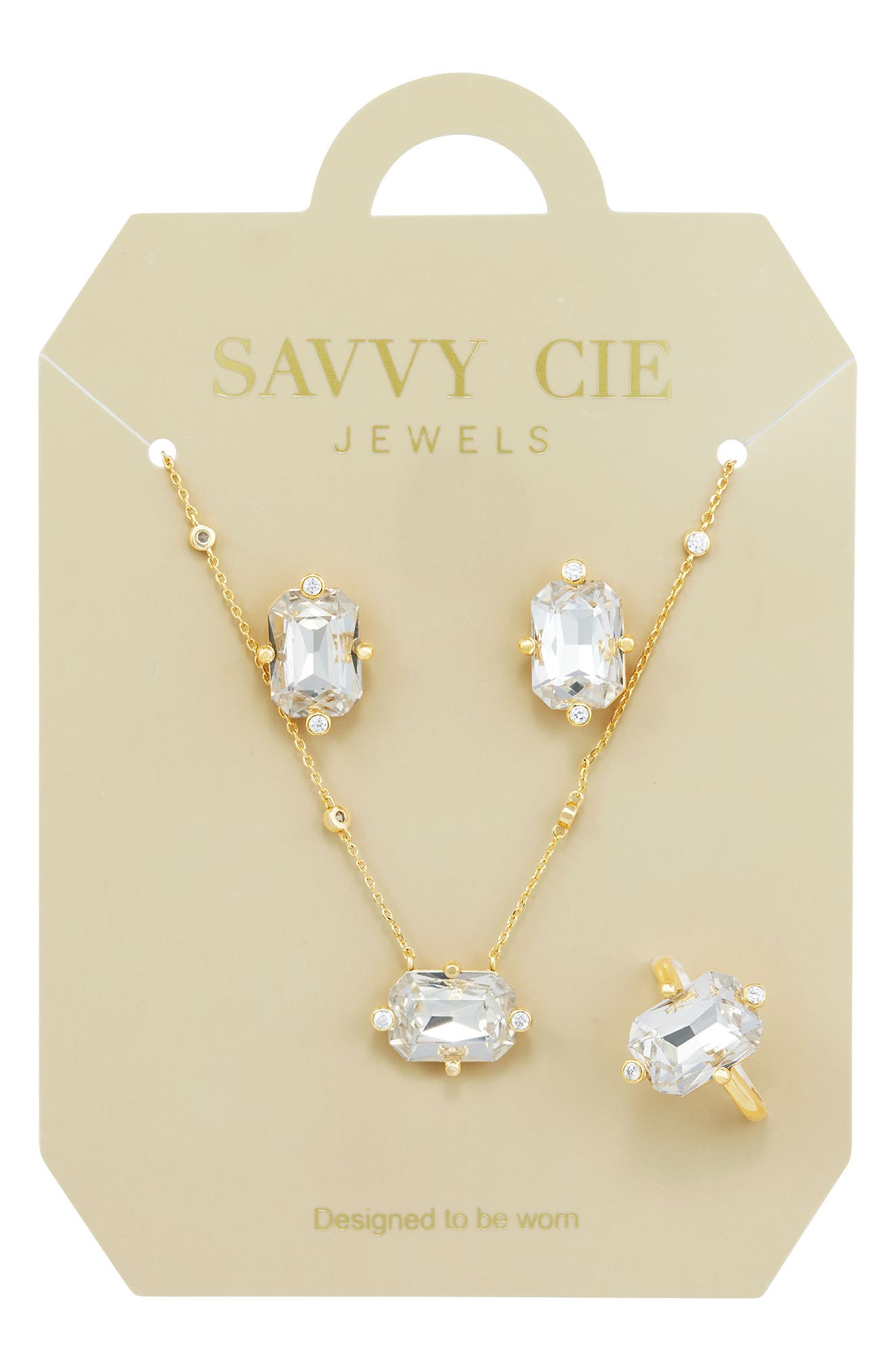 3-Piece Cubic Zirconia Jewelry Set