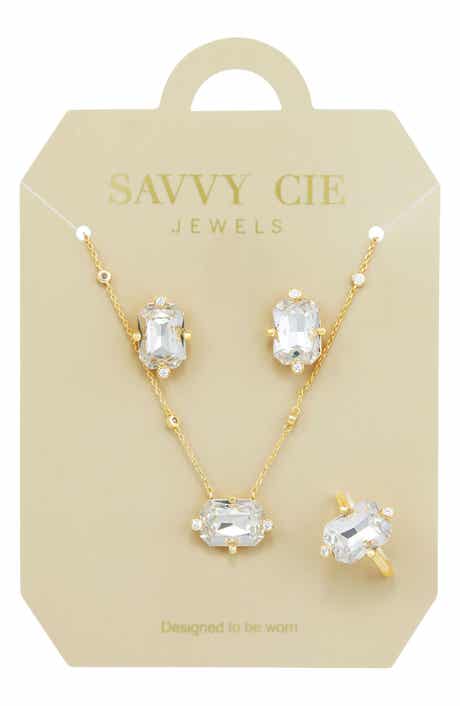 3-Piece Cubic Zirconia Jewelry Set